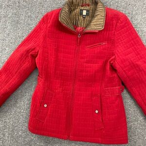 Gallery quilted zip jacket medium